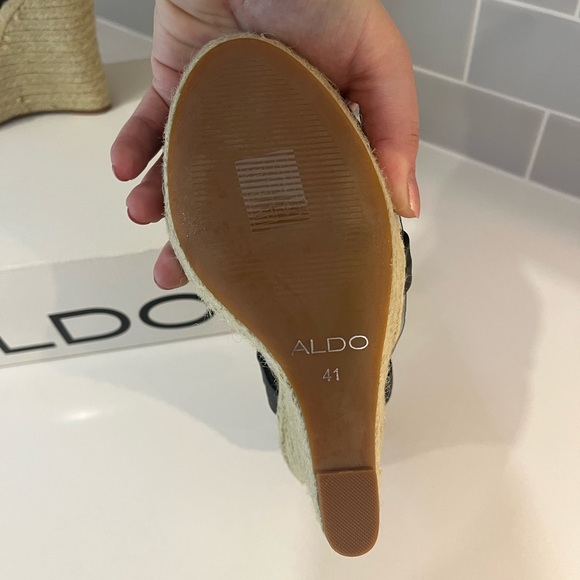 Aldo wedge sandals black - Picture 4 of 4